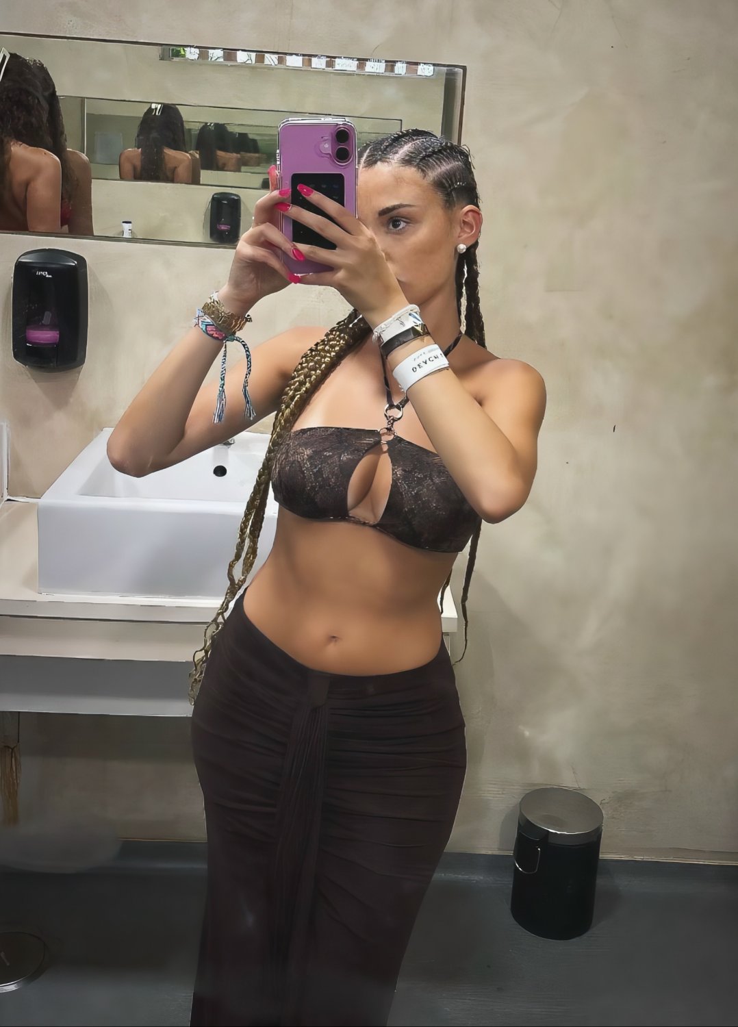 Latina brunette slut on tiktok likes to show off by twerking with her bouncy boobs or in a swimsuit #pxI4OD35